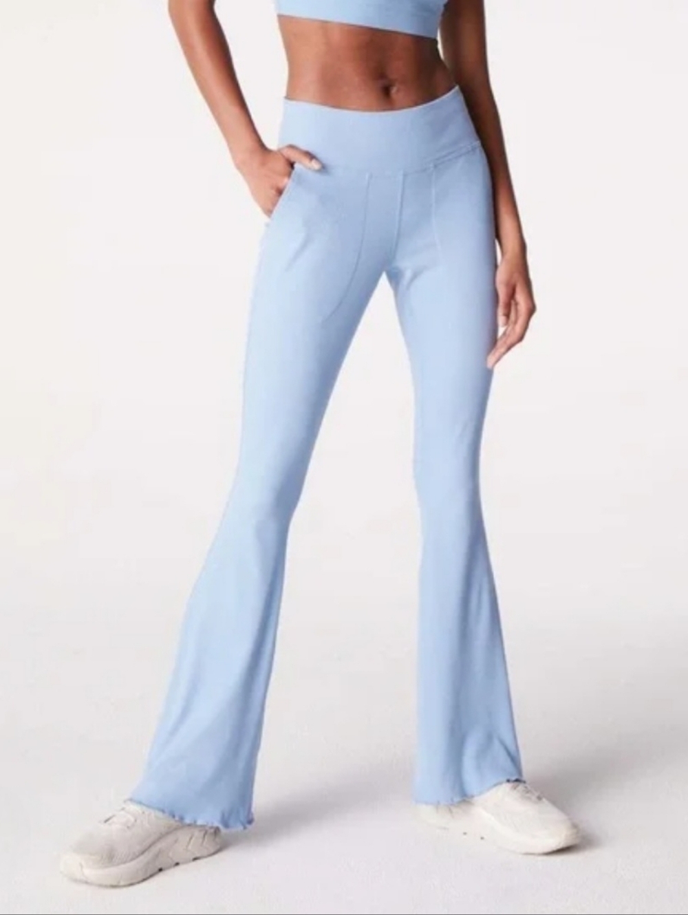 NWT Outdoor Voices Morning Blue Rib Flare Large